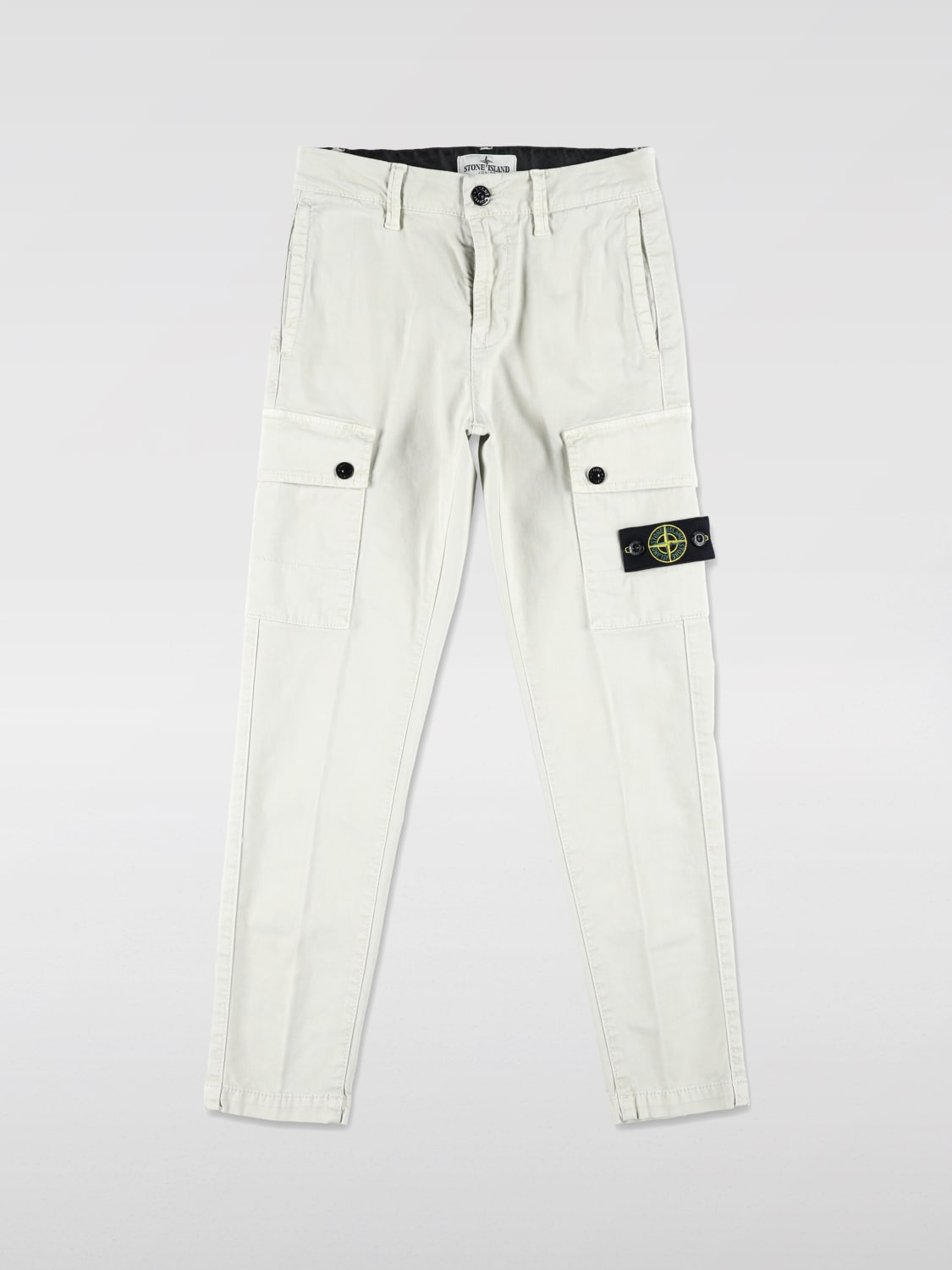 STONE ISLAND JUNIOR PANTS: Pants kids Stone Island Junior, Beige - Img 1