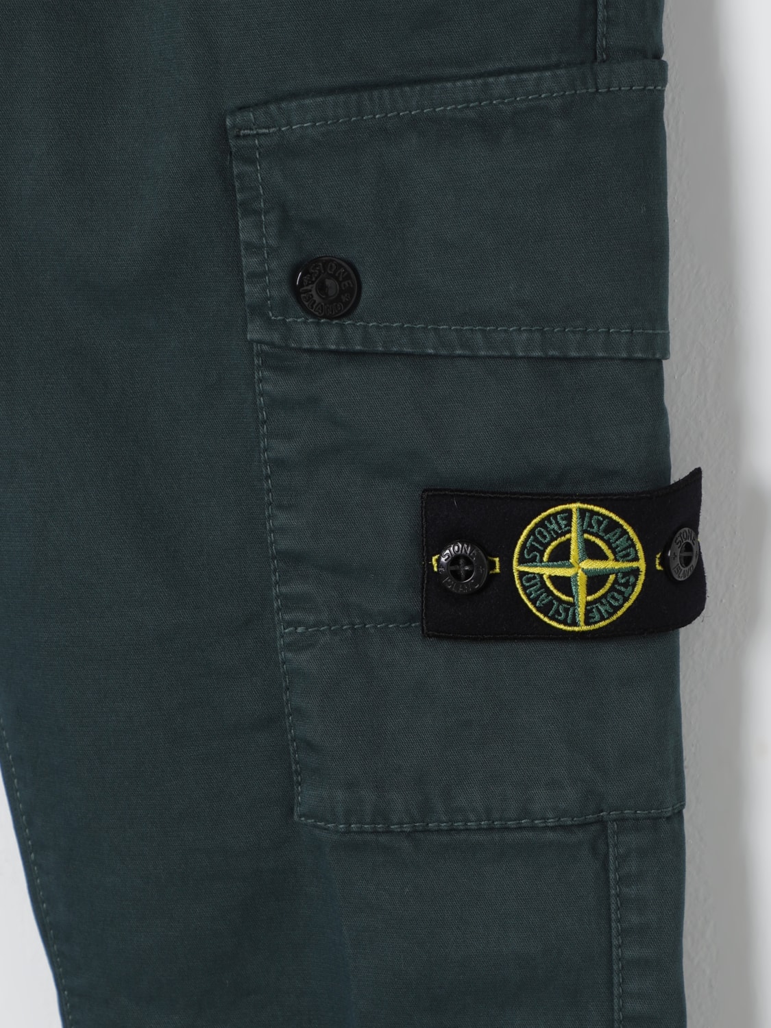 STONE ISLAND JUNIOR 裤子: 裤子 儿童 Stone Island Junior, 石油蓝 - Img 3