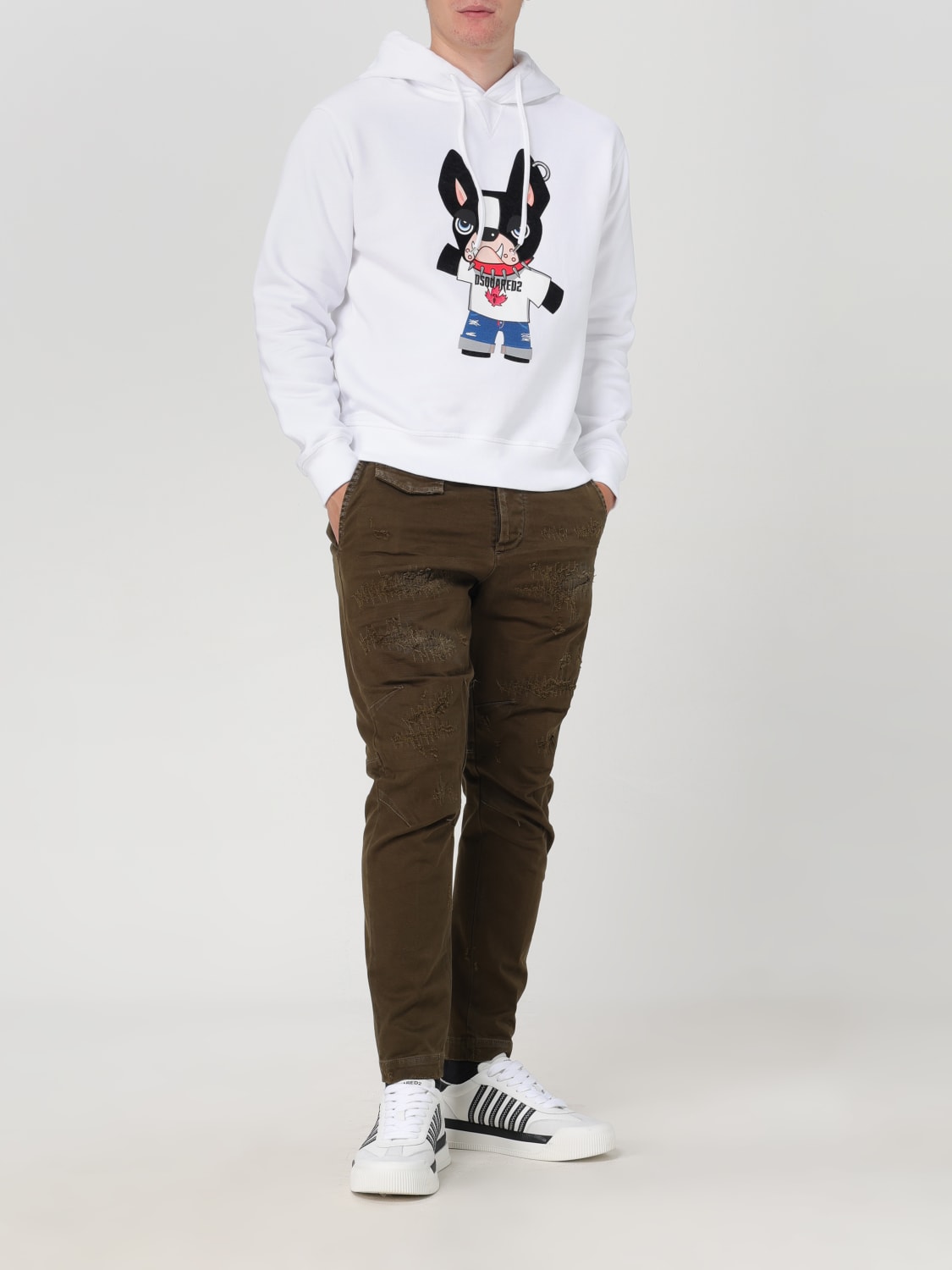 DSQUARED2 SWEATSHIRT: Sweater men Dsquared2, White - Img 2