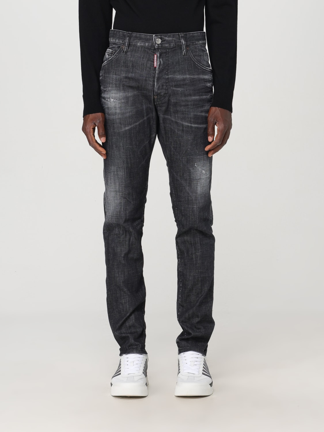 DSQUARED2 JEANS: Pants men Dsquared2, Black - Img 1