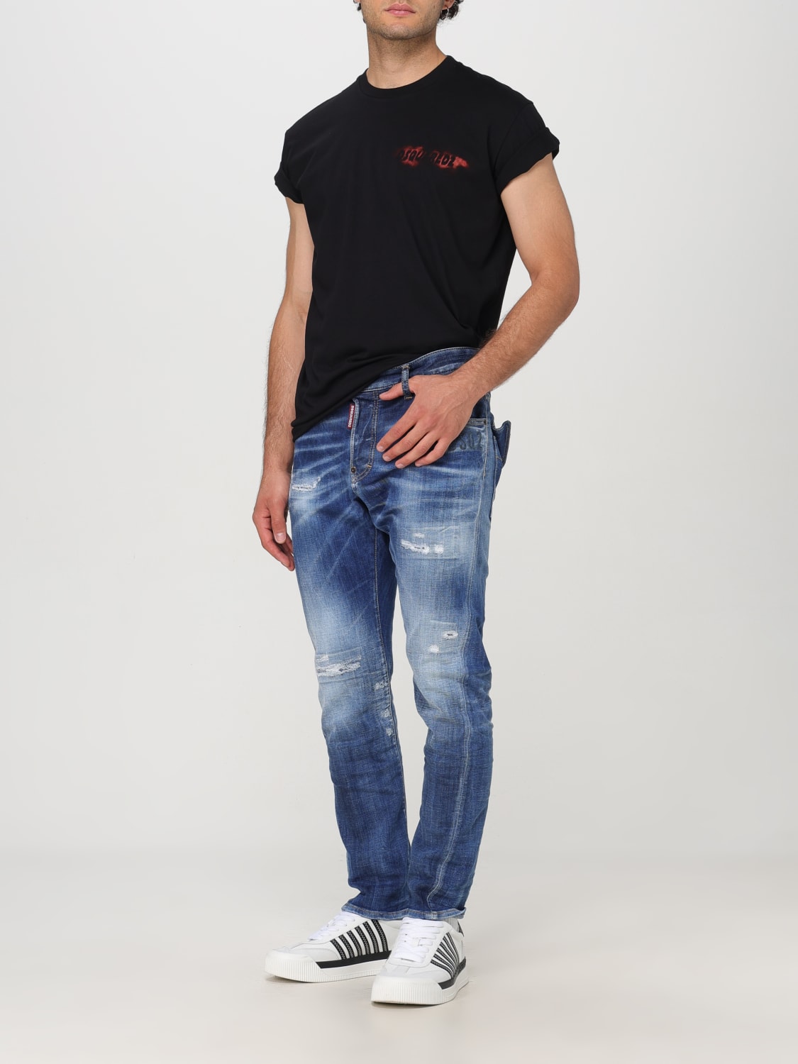 DSQUARED2 T-SHIRT: T-shirt men Dsquared2, Black - Img 2