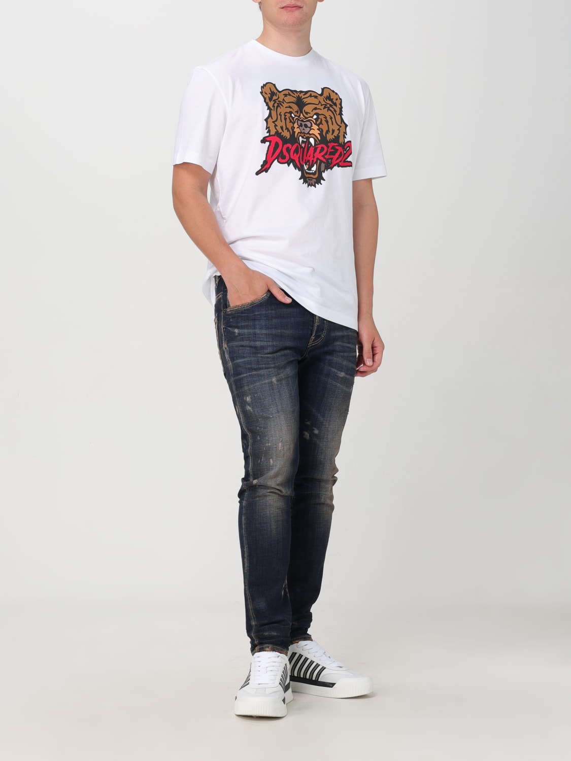 DSQUARED2 T-SHIRT: T-shirt men Dsquared2, White - Img 2