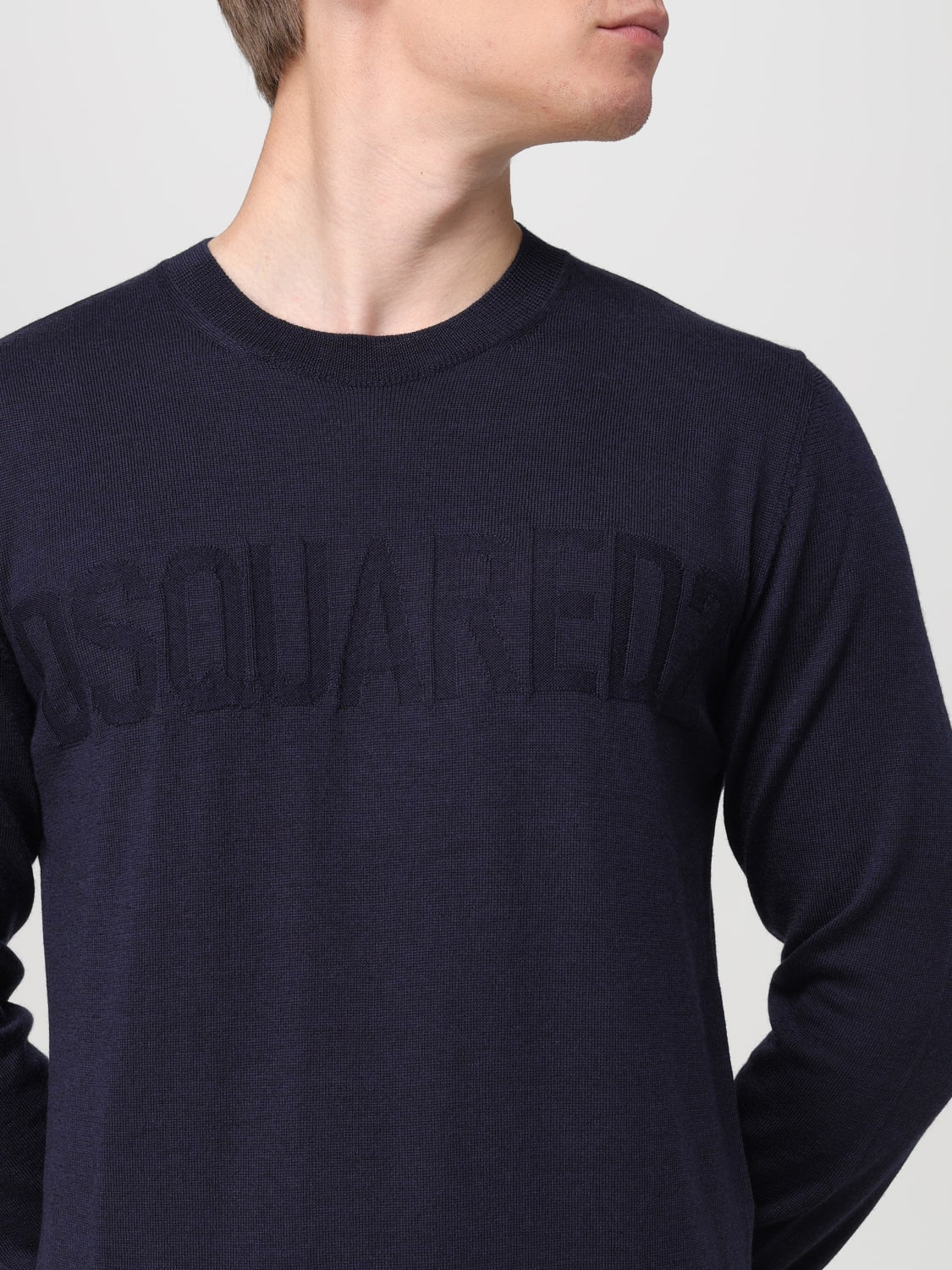 DSQUARED2 SWEATER: Sweater men Dsquared2, Blue - Img 4