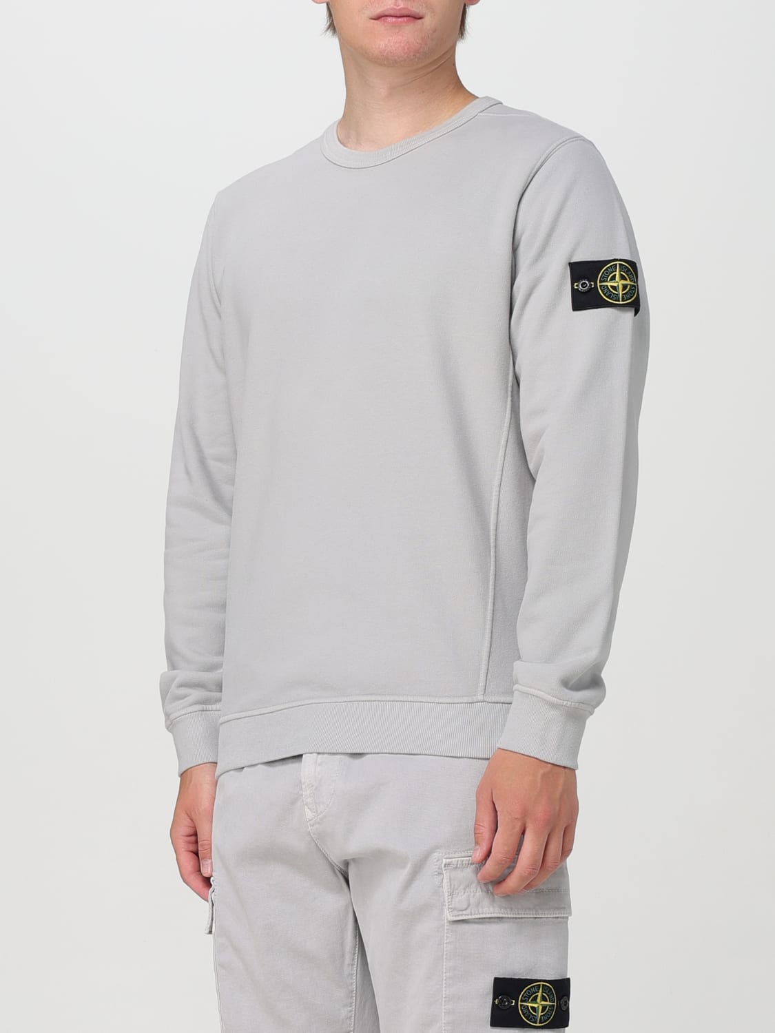 Stone island grey sweatshirt sale