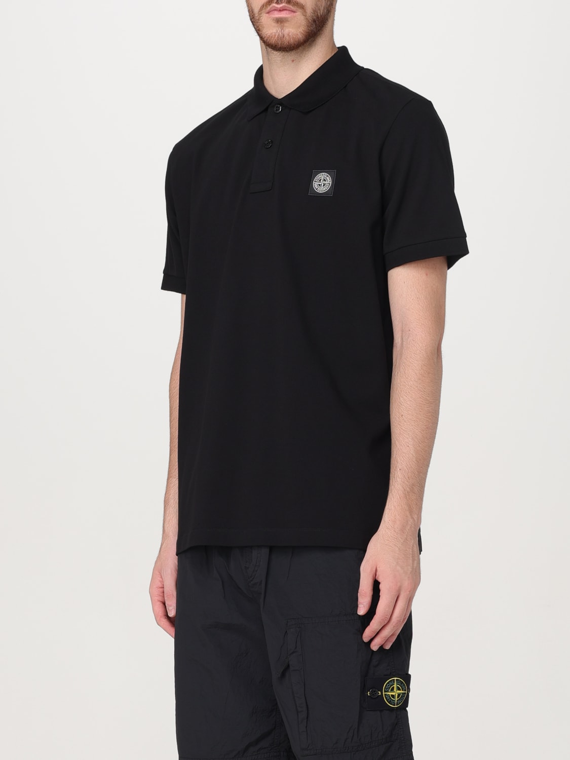 STONE ISLAND POLO: Polo homme Stone Island, Noir - Img 4