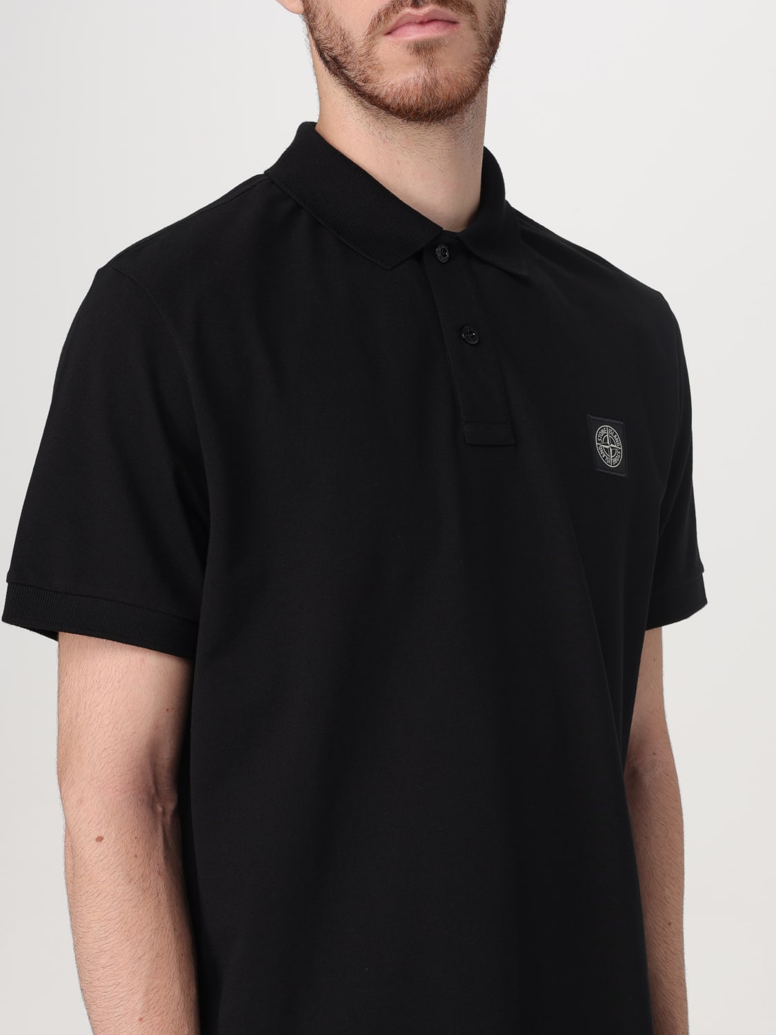 STONE ISLAND POLO: Polo homme Stone Island, Noir - Img 5