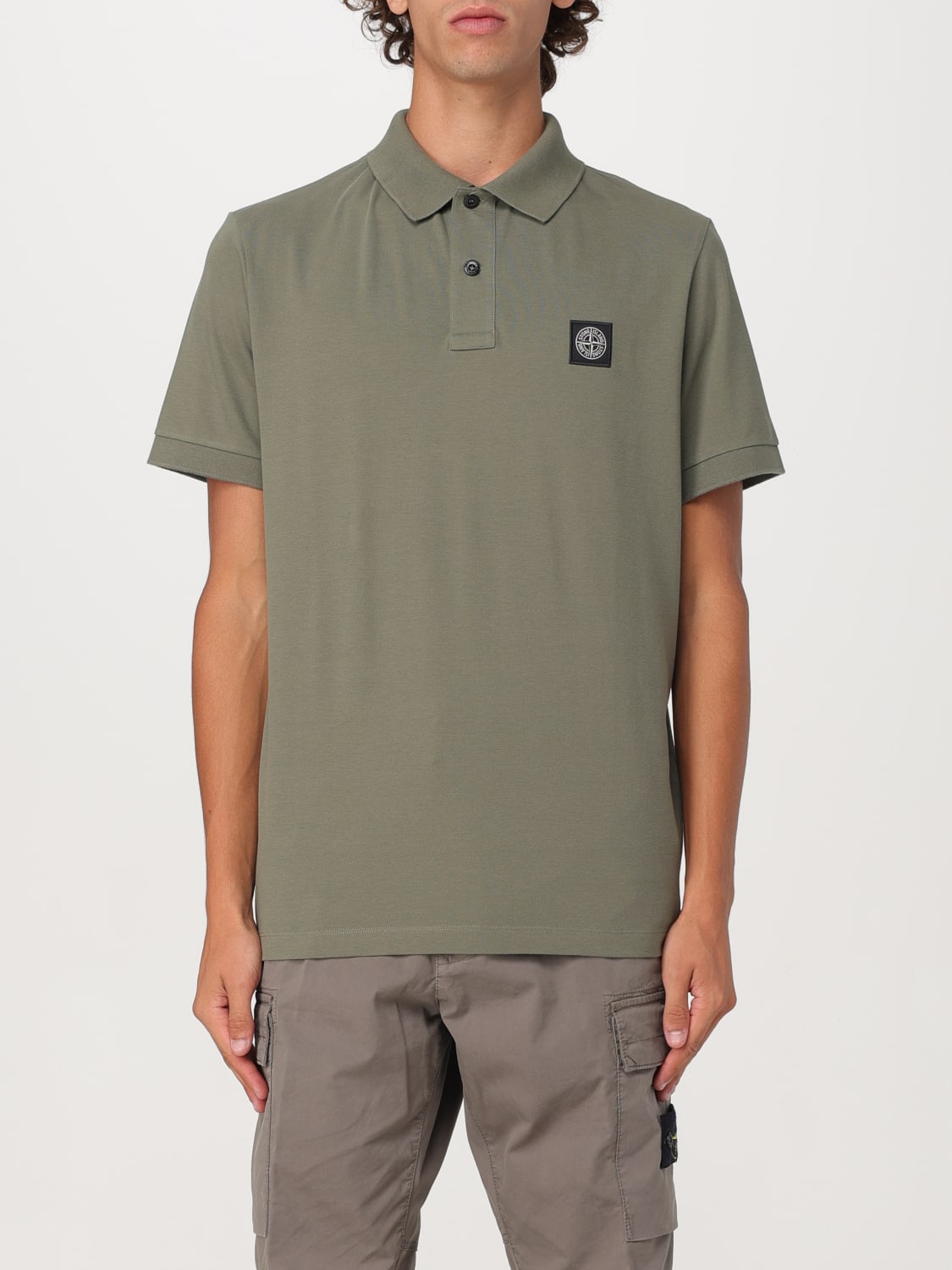 Giglio Polo basic Stone Island in cotone