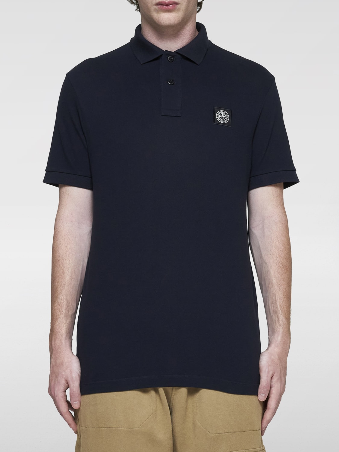 STONE ISLAND POLO SHIRT: Polo shirt men Stone Island, Navy - Img 1