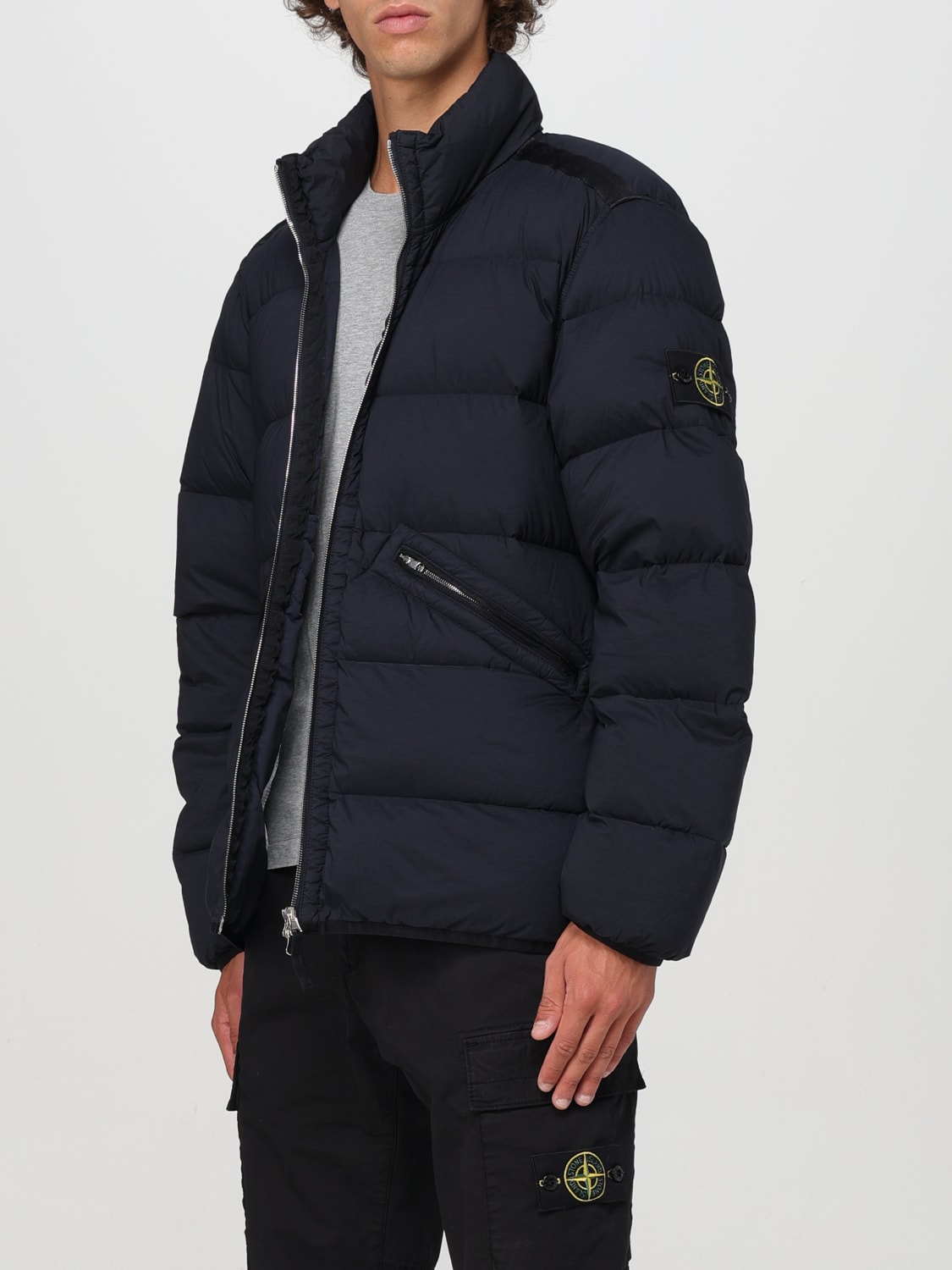 STONE ISLAND CHAQUETA: Chaqueta hombre Stone Island, Azul Oscuro - Img 4