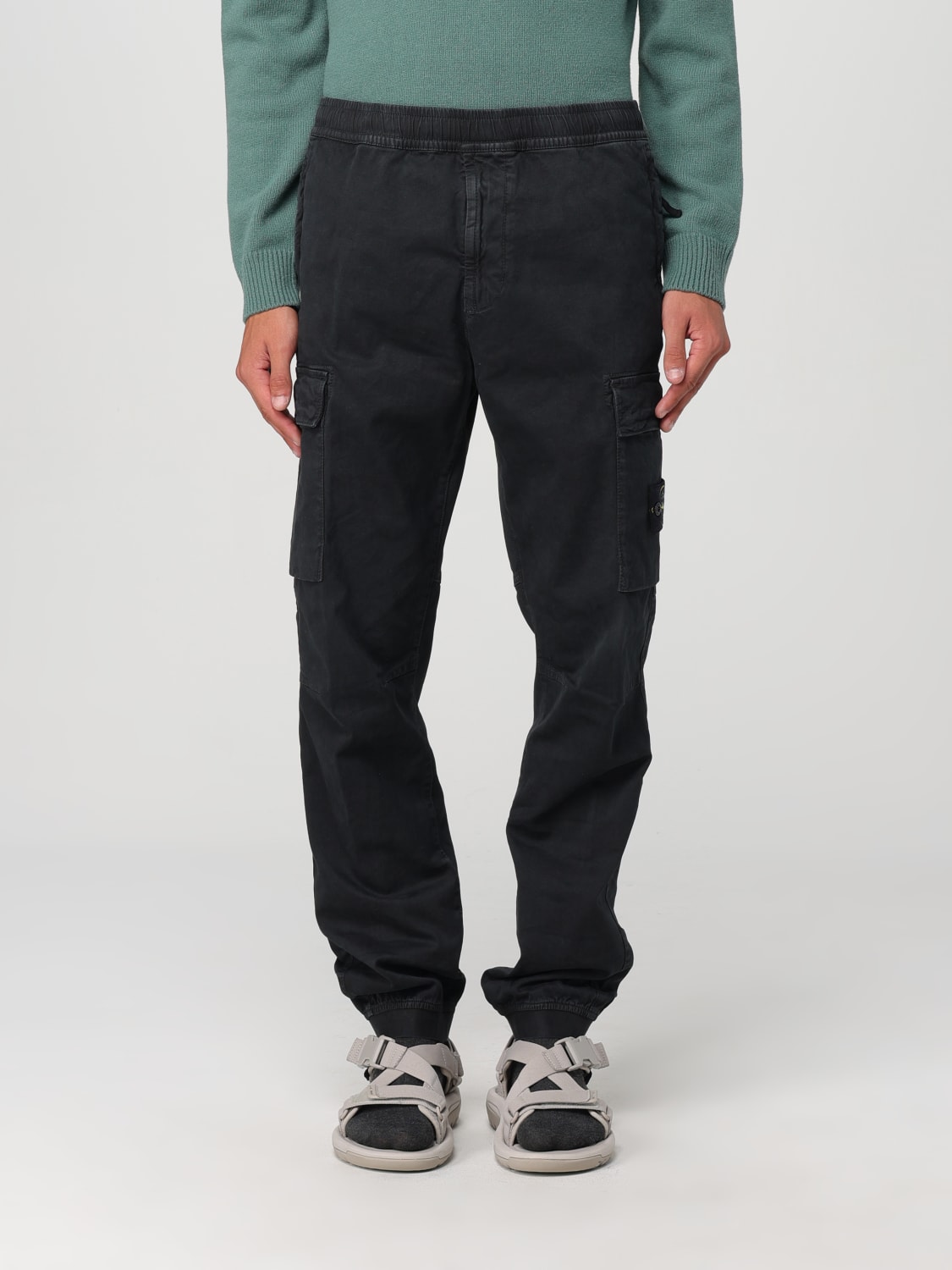 STONE ISLAND PANTALÓN: Pantalón hombre Stone Island, Negro - Img 1