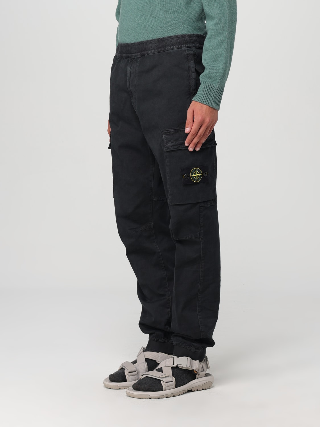 STONE ISLAND PANTALÓN: Pantalón hombre Stone Island, Negro - Img 4