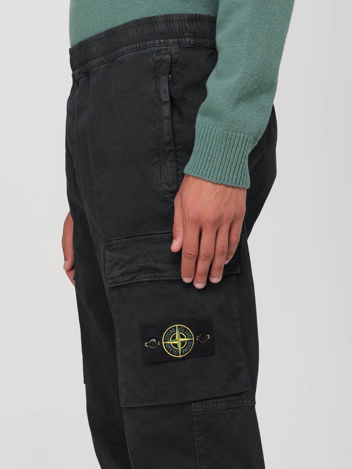 STONE ISLAND PANTALÓN: Pantalón hombre Stone Island, Negro - Img 5