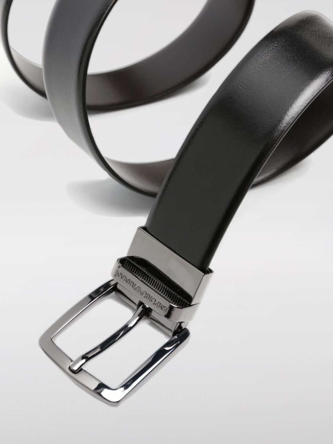 EMPORIO ARMANI BELT: Belt men Emporio Armani, Brown - Img 2