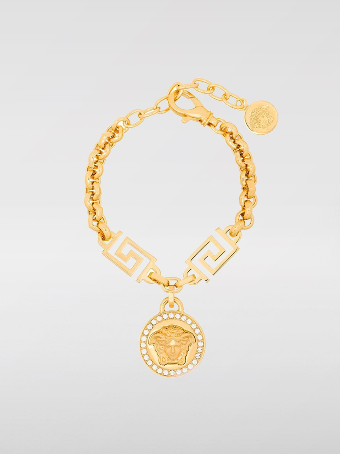 Giglio Bracciale Medusa Versace in ottone con strass