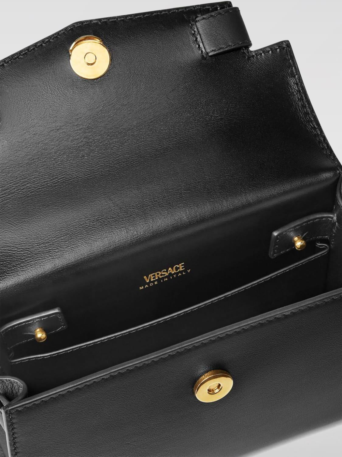 VERSACE UMHÄNGETASCHE: Schultertasche damen Versace, Schwarz - Img 5