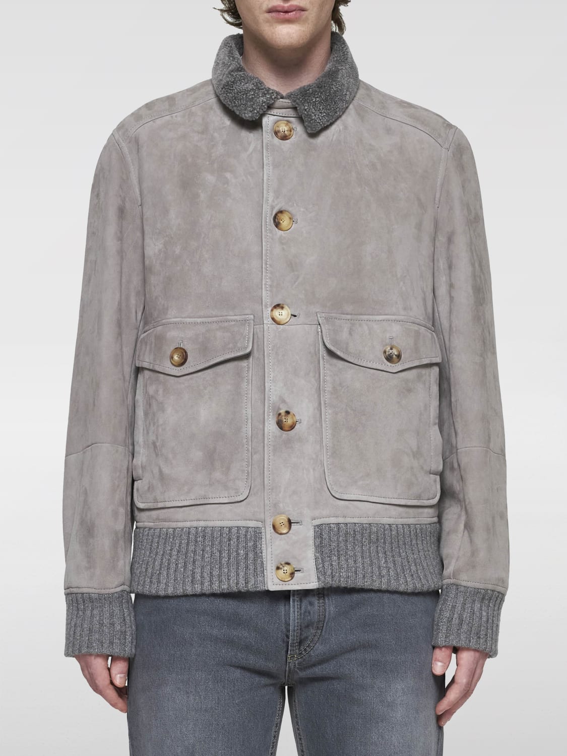 BRUNELLO CUCINELLI JACKET: Jacket men Brunello Cucinelli, Grey - Img 1