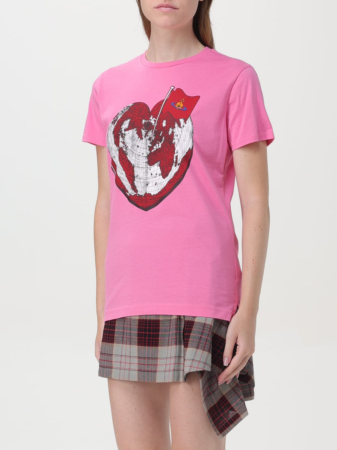 VIVIENNE WESTWOOD T-SHIRT: T-shirt woman Vivienne Westwood, Pink - Img 4