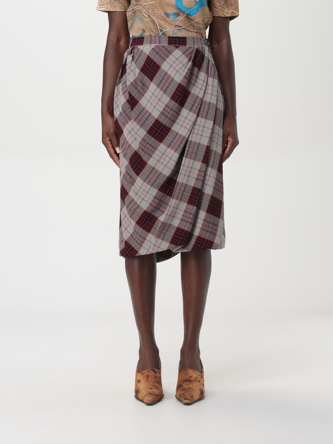 Giglio Gonna Vivienne Westwood in lana vergine tartan