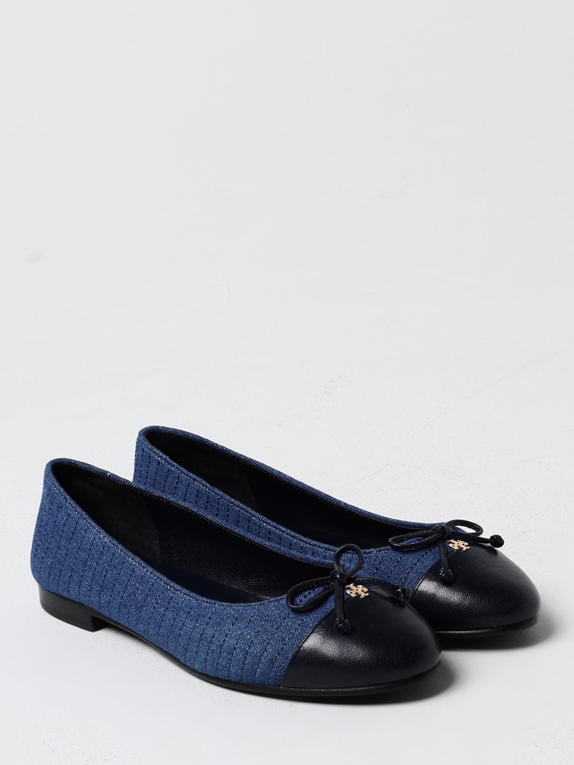 Navy blue tory burch flats online
