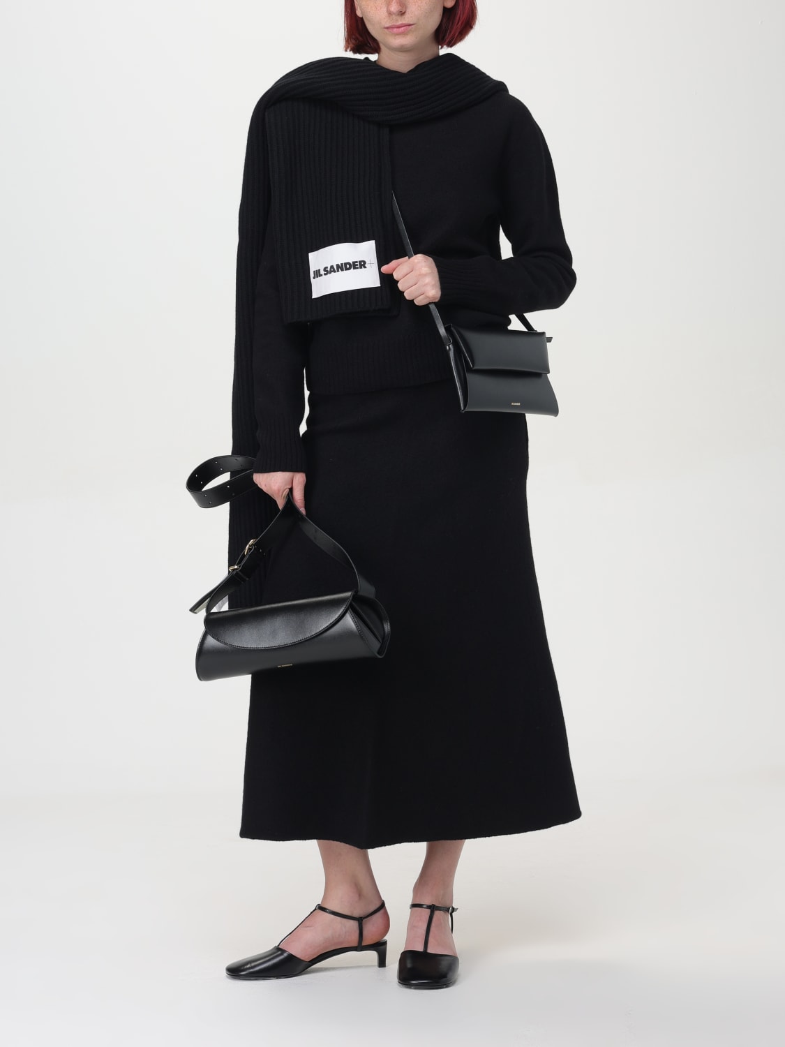 ショルダーバッグ・ポシェット JIL SANDER Woman Crossbody bags Black J07WD0023P4840 001 JIL SANDER: Shoulder bag woman - Black | Jil Sander shoulder