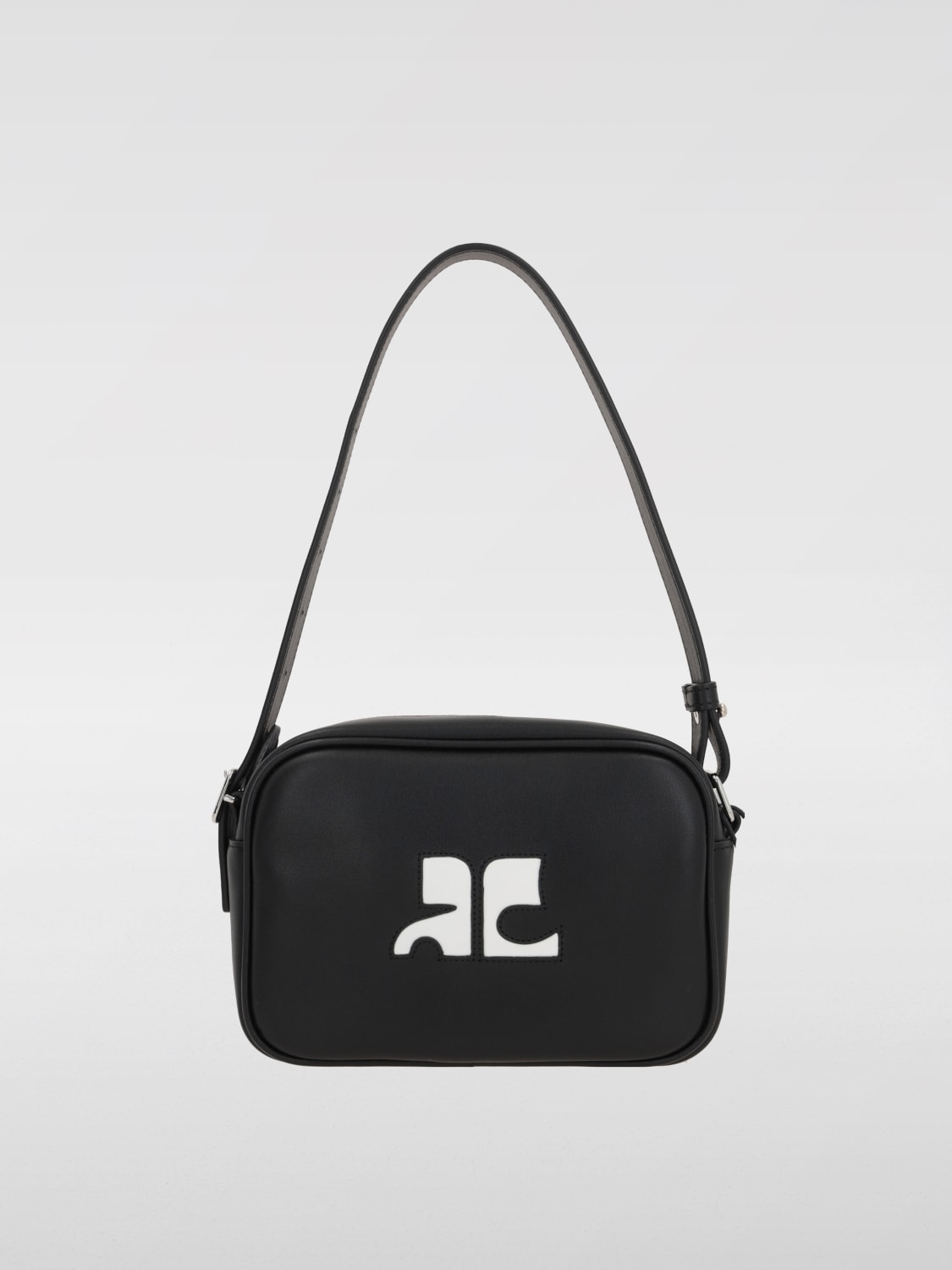 COURRÈGES MINI BOLSO: Bolso de mano mujer CourrÈges, Negro - Img 3