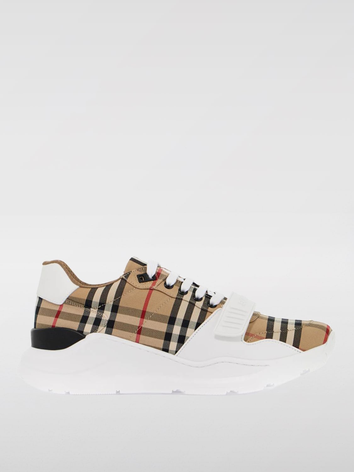 Giglio Sneakers Vintage Check Burberry in pelle e canvas jacquard