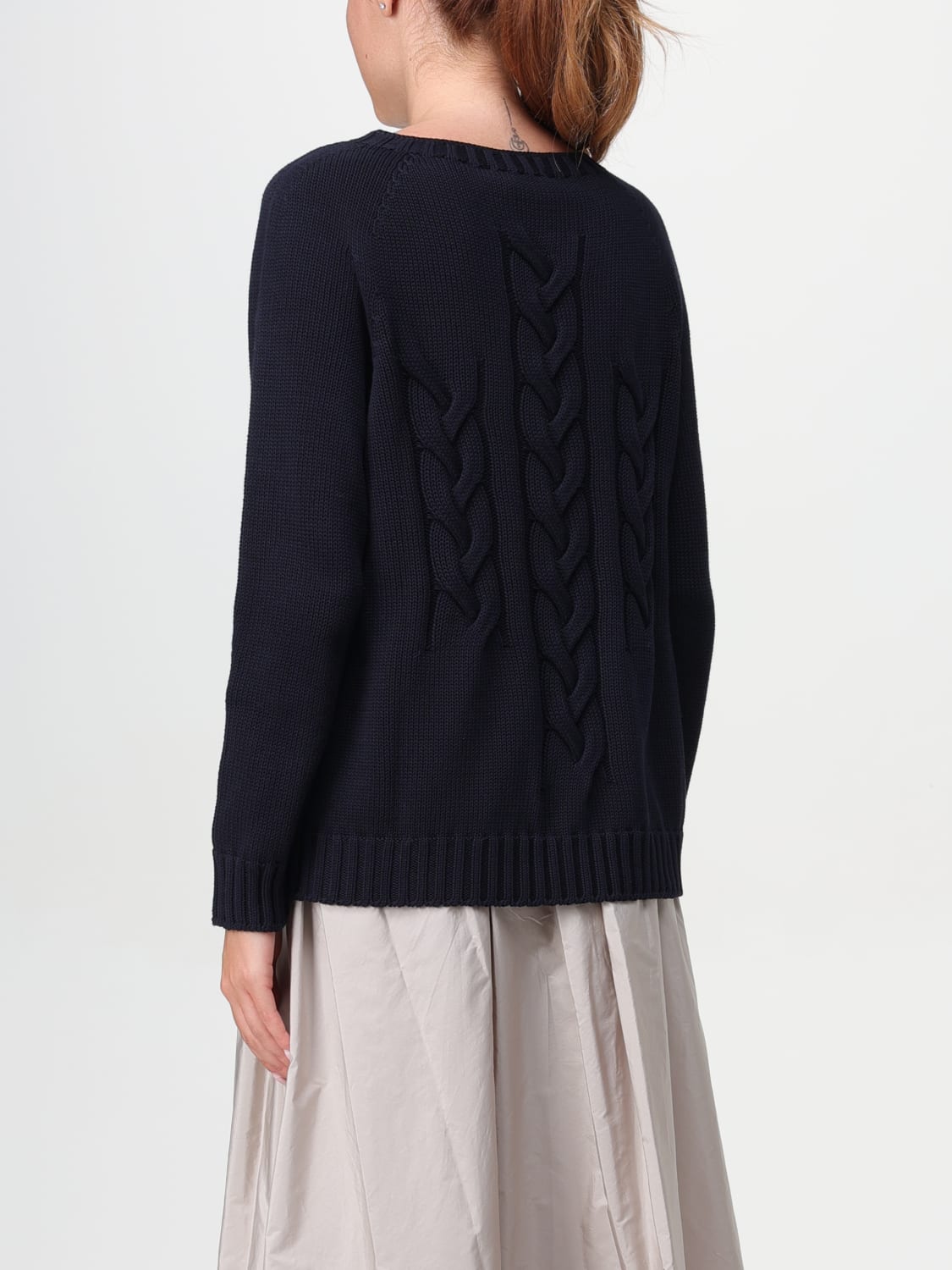 'S MAX MARA MAGLIA: Maglia in cotone 's Max Mara, Blue - Img 3