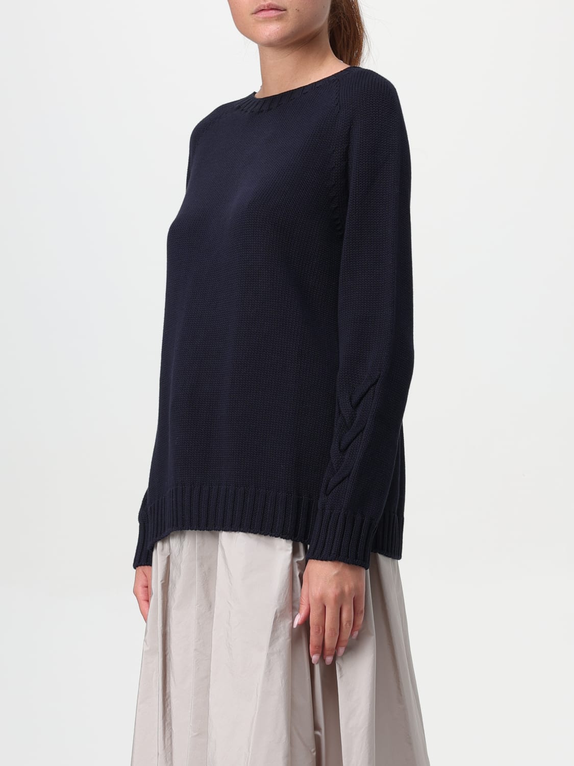 'S MAX MARA MAGLIA: Maglia in cotone 's Max Mara, Blue - Img 4