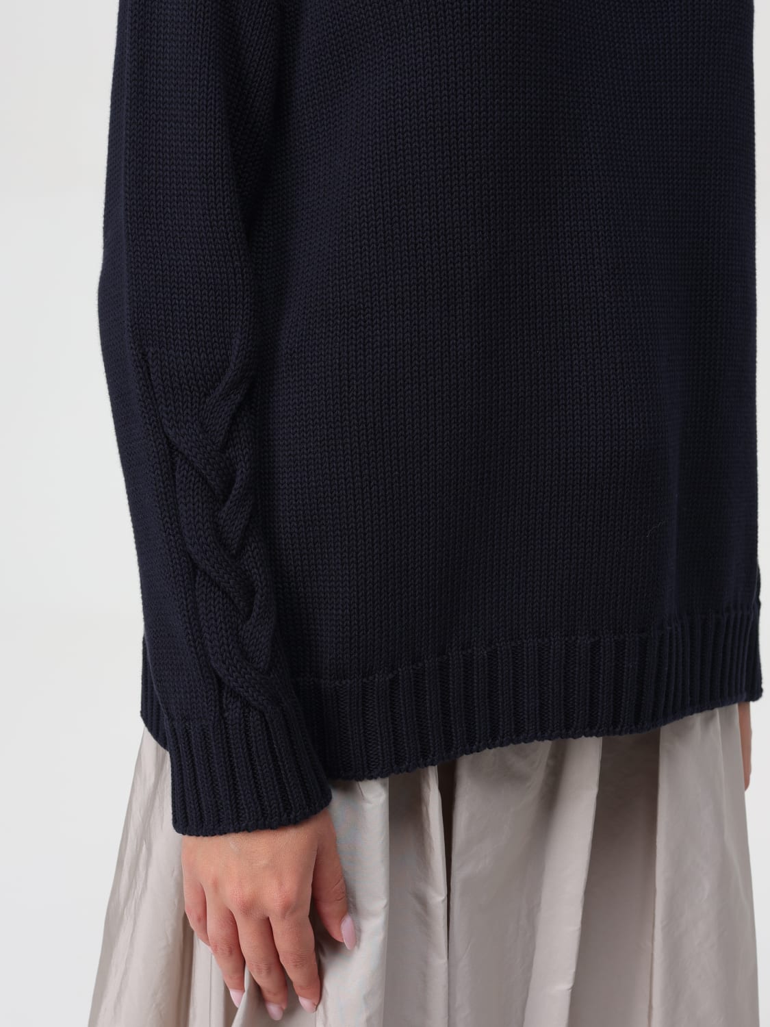 'S MAX MARA MAGLIA: Maglia in cotone 's Max Mara, Blue - Img 5