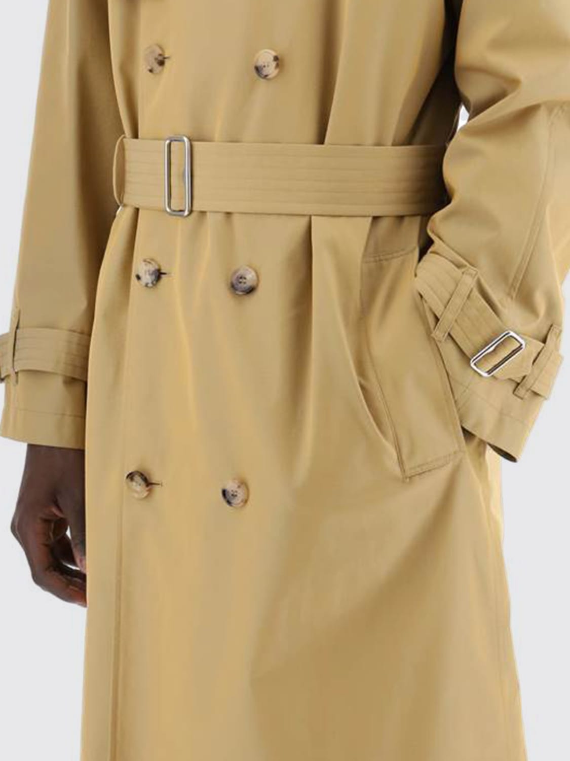 BURBERRY TRENCH COAT: Coat men Burberry, Beige - Img 3