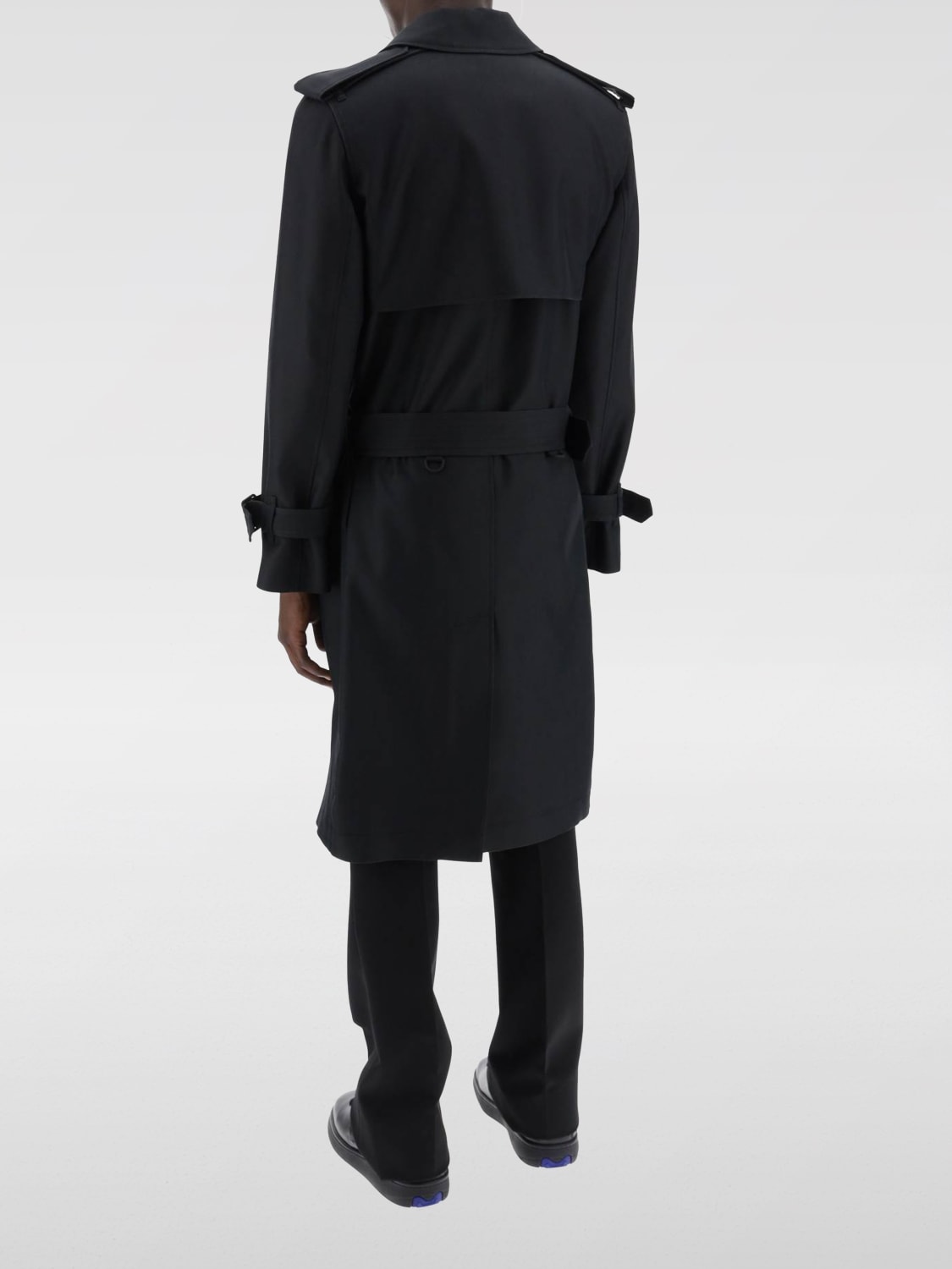 BURBERRY TRENCH COAT: Coat men Burberry, Black - Img 2