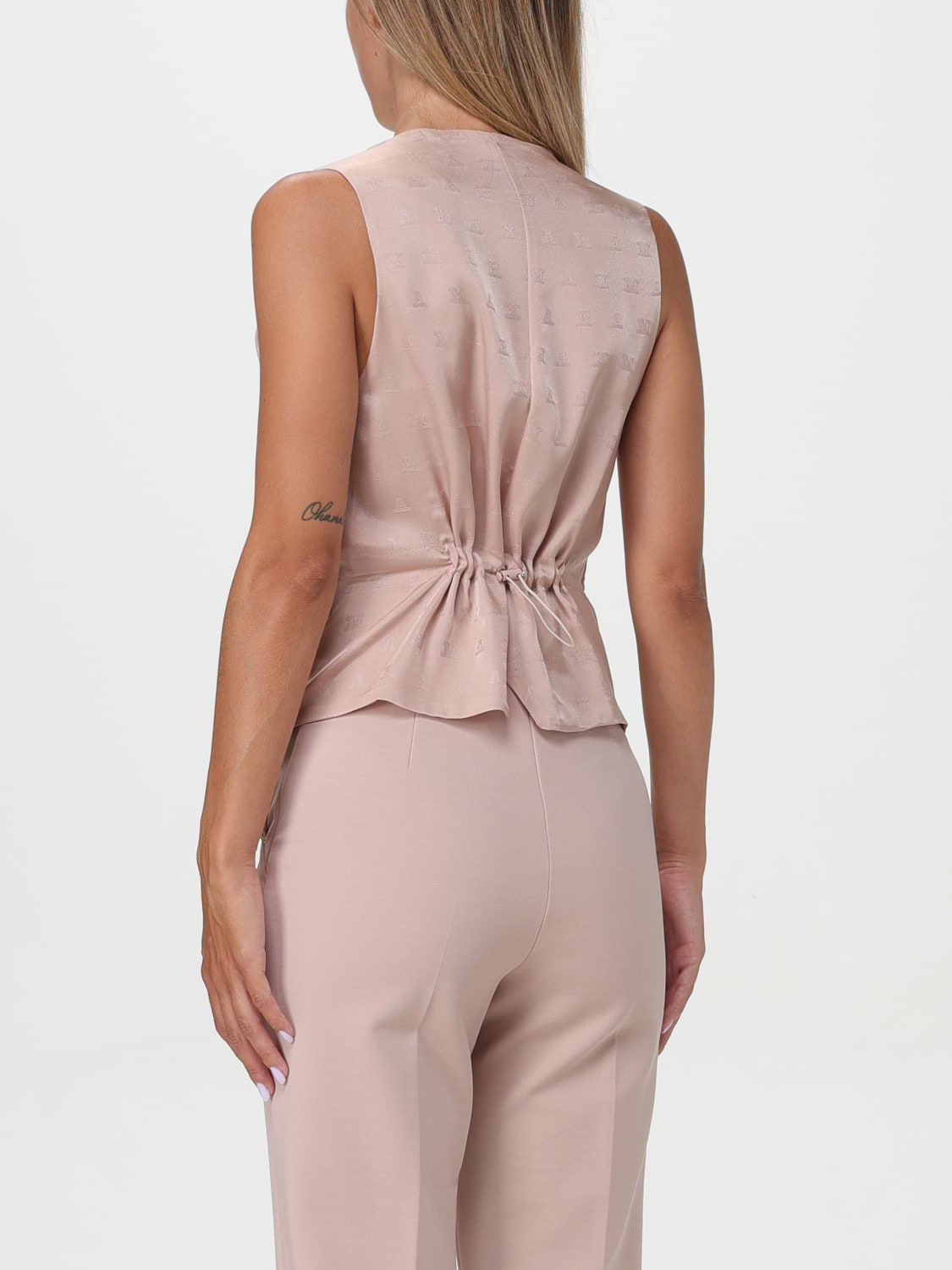 MAX MARA WAISTCOAT: Waistcoat woman Max Mara, Blush Pink - Img 2