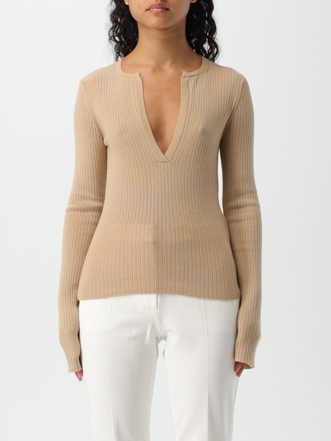 MAX MARA SWEATER: Sweater woman Max Mara, Sand - Img 1