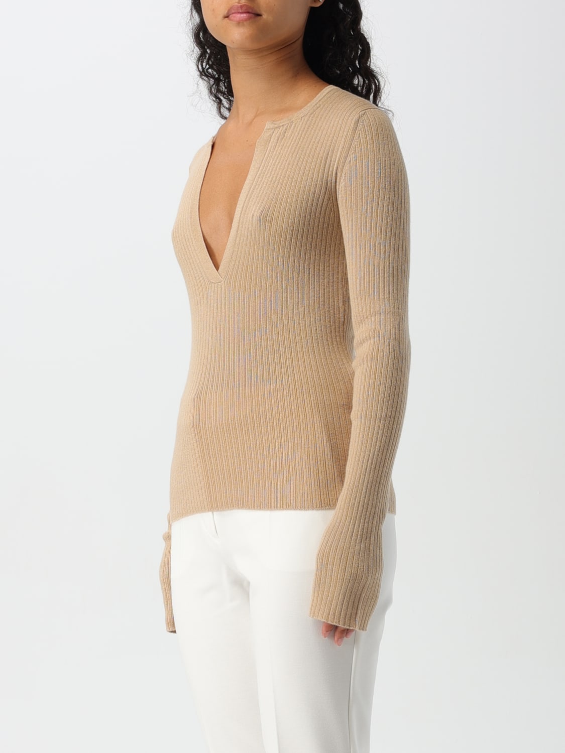 MAX MARA SWEATER: Sweater woman Max Mara, Sand - Img 4