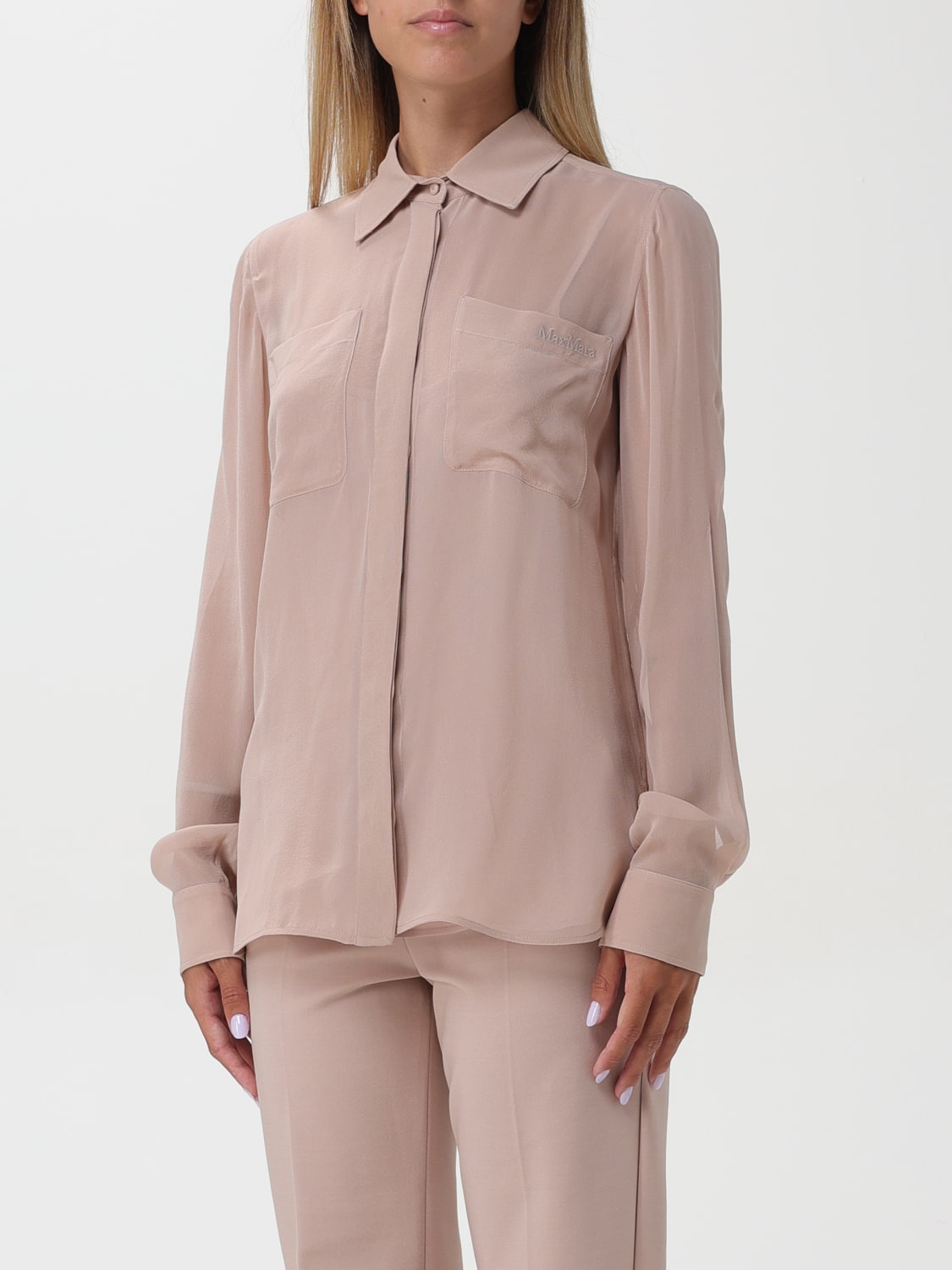 MAX MARA CHEMISE: Chemise femme Max Mara, Poudre - Img 4