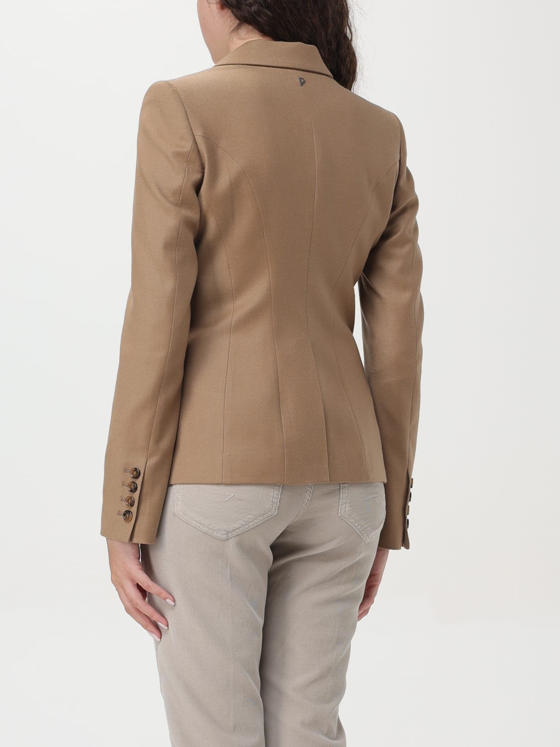 DONDUP BLAZER: Jacket woman Dondup, Camel - Img 2