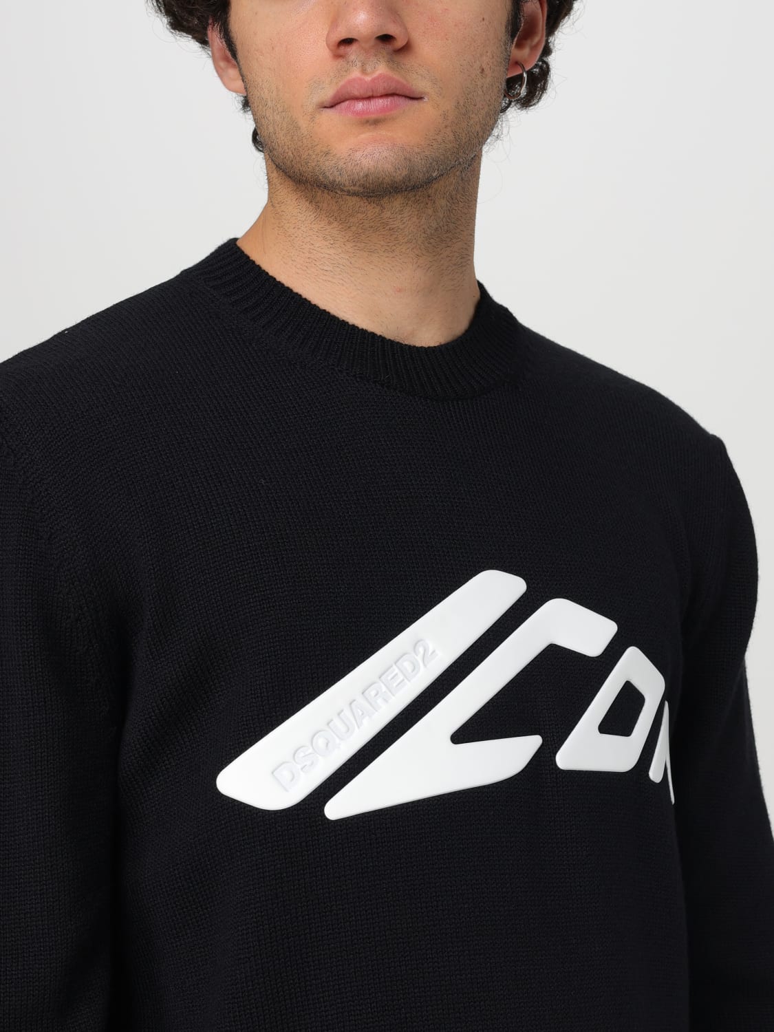 DSQUARED2 SWEATER: Sweater men Dsquared2, Black - Img 4