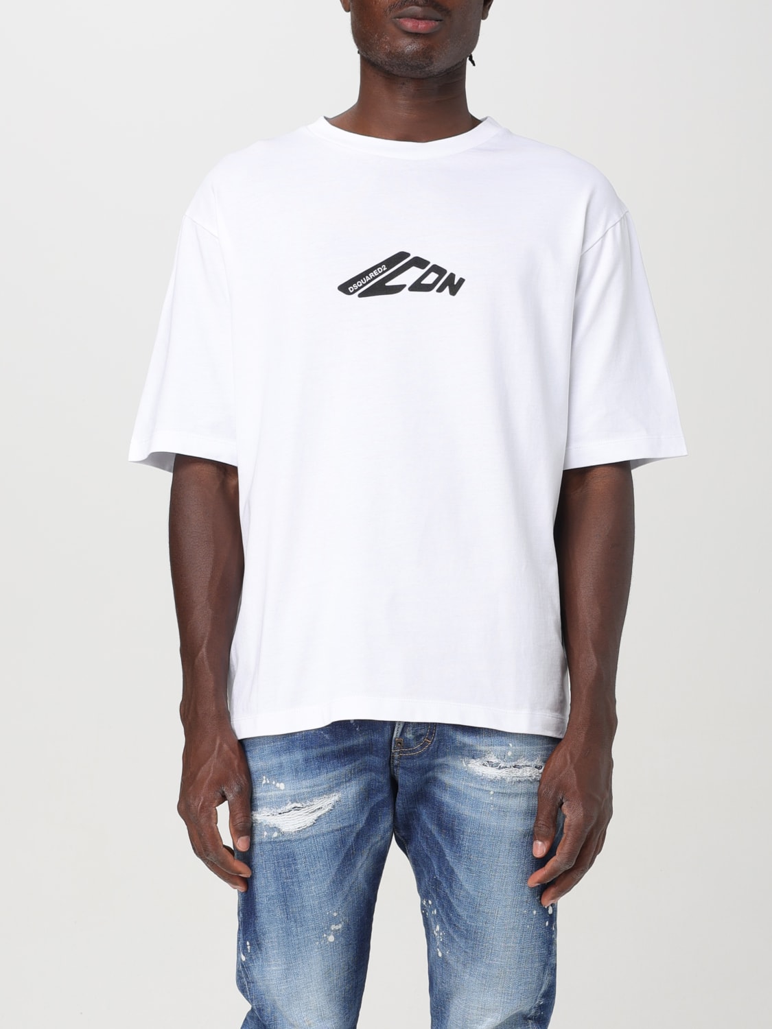 Giglio T-shirt Icon Dsquared2 in cotone