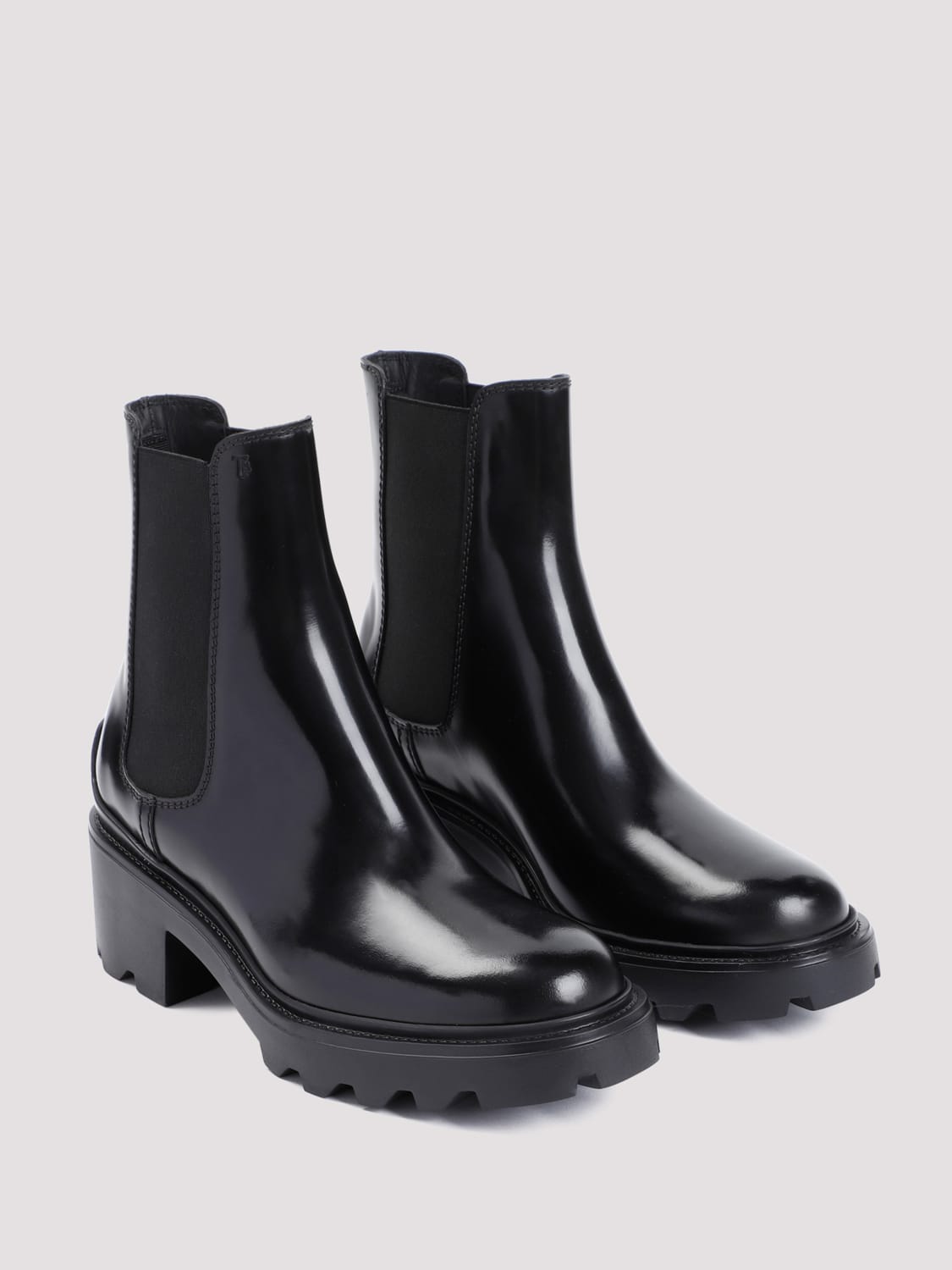 TOD'S BOTTINES PLATES: Chaussures femme Tod's, Noir - Img 2