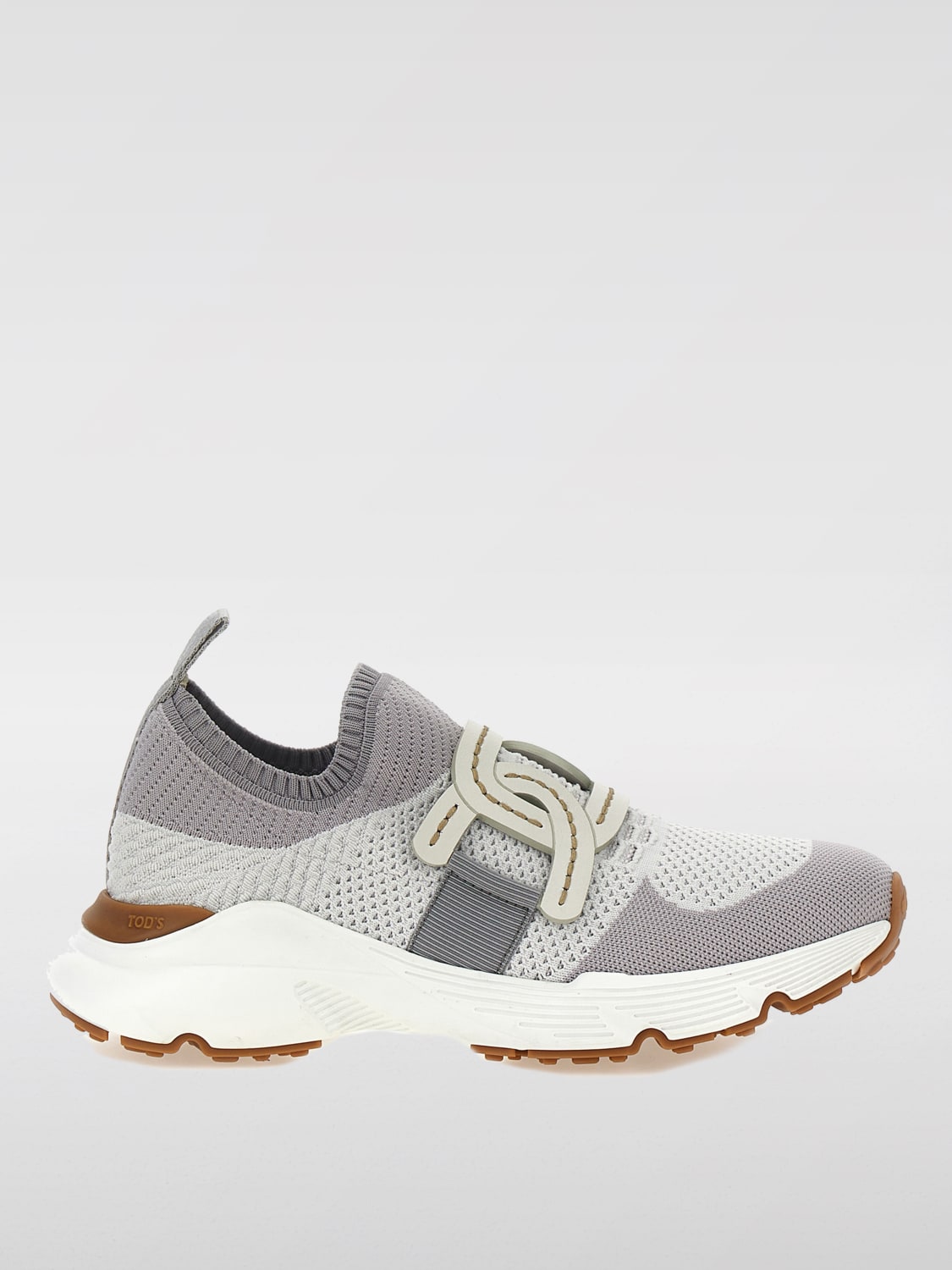 TOD'S SNEAKERS: Sneakers Tod's in maglia stretch, Bianco - Img 1