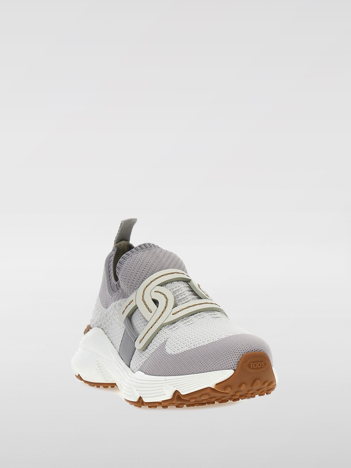 TOD'S SNEAKERS: Sneakers Tod's in maglia stretch, Bianco - Img 2