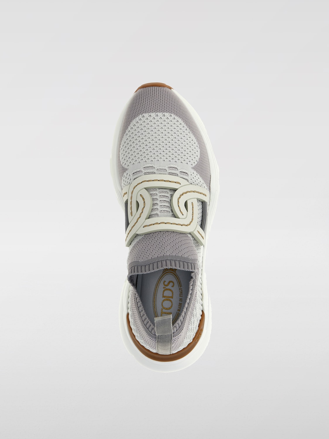 TOD'S SNEAKERS: Sneakers Tod's in maglia stretch, Bianco - Img 4