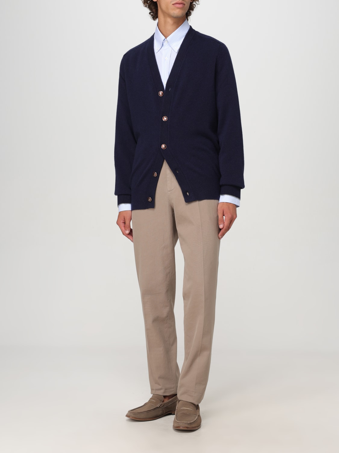 BRUNELLO CUCINELLI CARDIGAN: Sweater men Brunello Cucinelli, Navy - Img 2