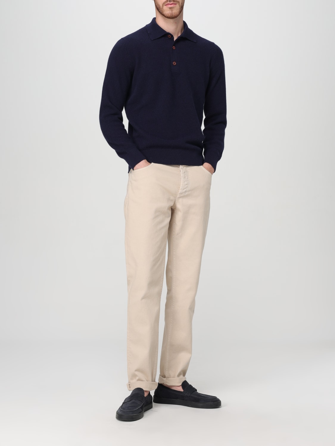 BRUNELLO CUCINELLI PANTS: Pants men Brunello Cucinelli, Ecru - Img 2