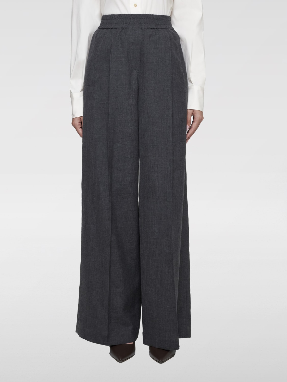 BRUNELLO CUCINELLI PANTS: Pants woman Brunello Cucinelli, Grey - Img 1