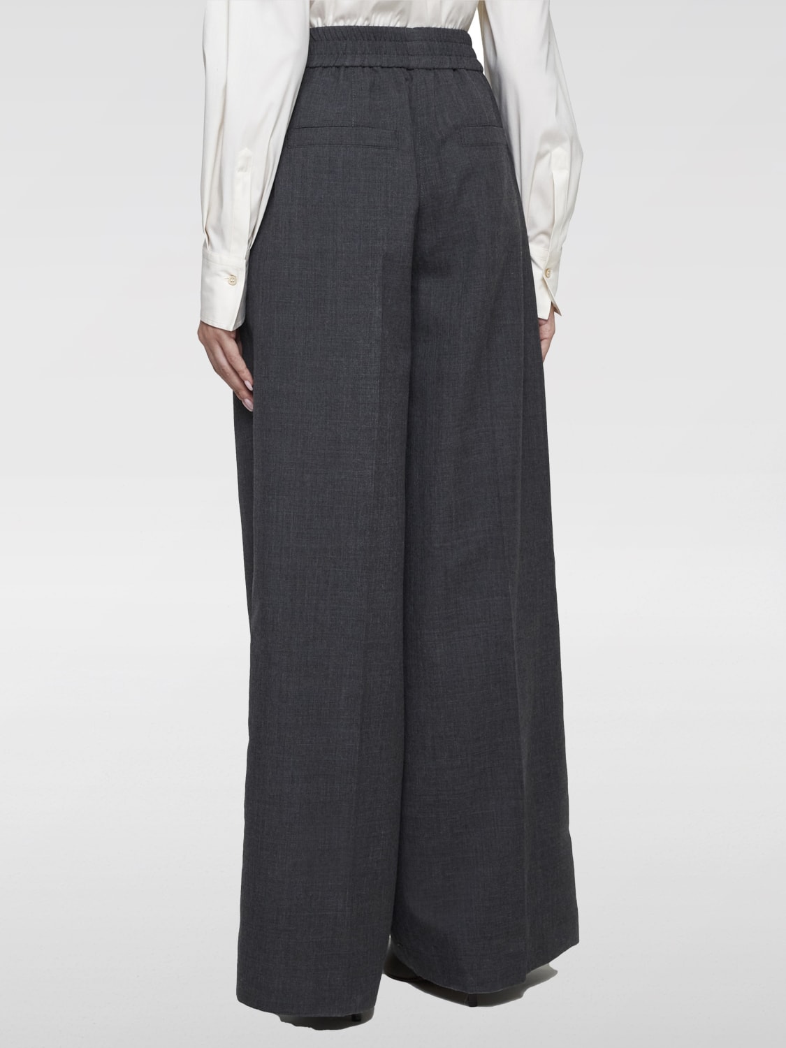 BRUNELLO CUCINELLI PANTS: Pants woman Brunello Cucinelli, Grey - Img 2