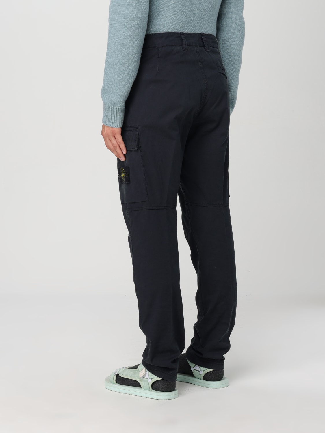 STONE ISLAND PANTALON: Pantalon homme Stone Island, Bleu Marine - Img 3