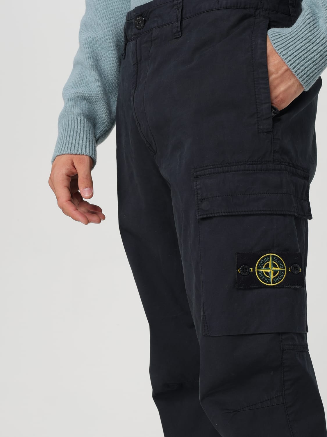 STONE ISLAND PANTALÓN: Pantalón hombre Stone Island, Azul Marino - Img 5