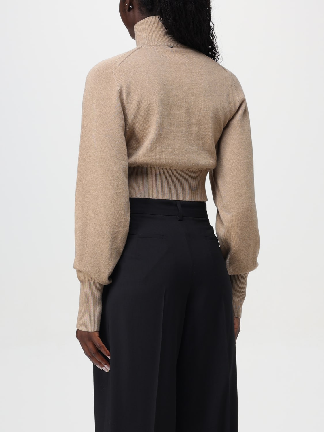 SPORTMAX MAGLIA: Maglione Sportmax in lana vergine , Cammello - Img 2