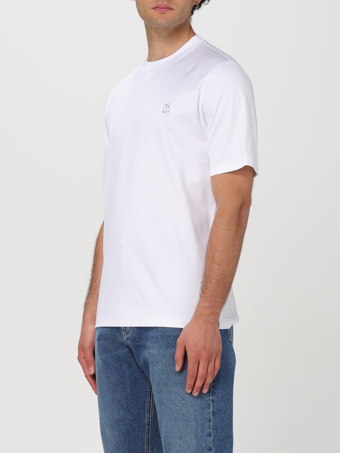 BRUNELLO CUCINELLI T-SHIRT: T-shirt men Brunello Cucinelli, White - Img 4